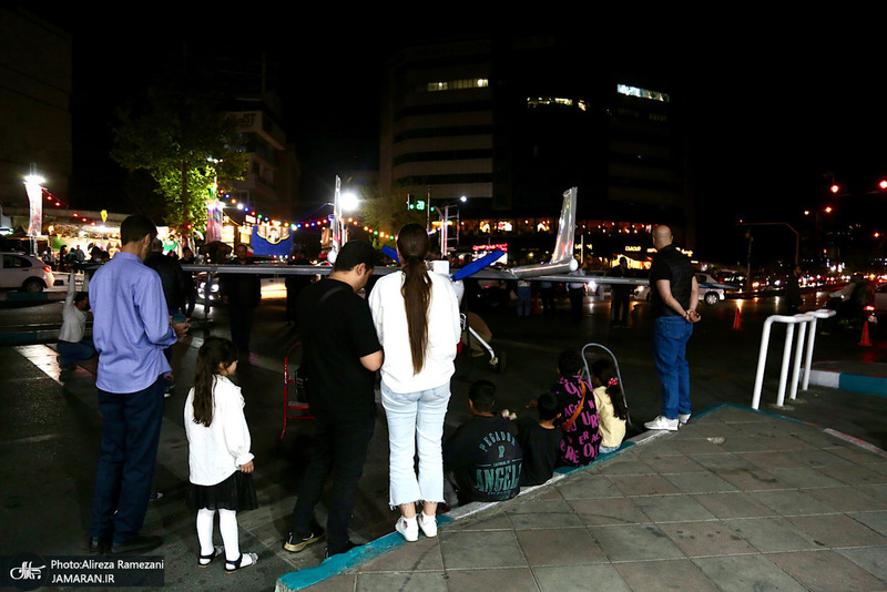 نصب و استقرار پهباد مهاجر 6 در سه راه قیطریه