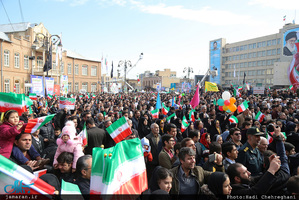 سخنرانی سید حسن خمینی در راهپیمایی 22 بهمن ارومیه‎