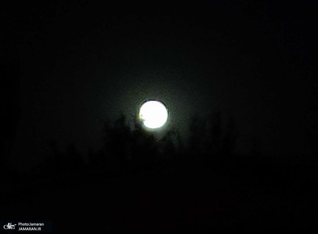ابر ماه امشب + تصاویر