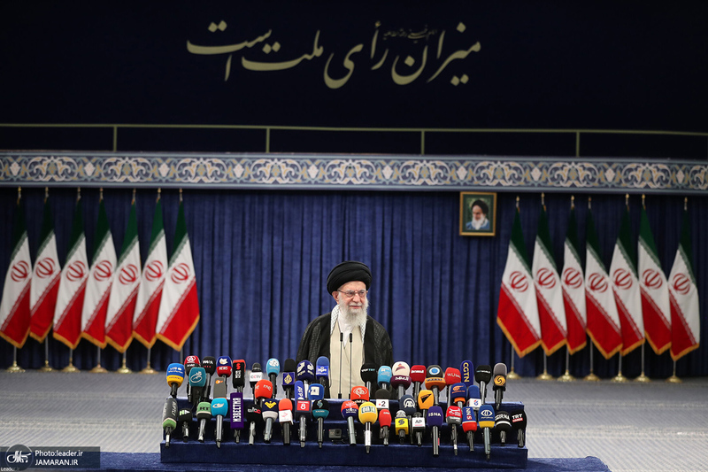 حضور رهبر معظم انقلاب اسلامی در انتخابات ریاست جمهوری چهاردهم