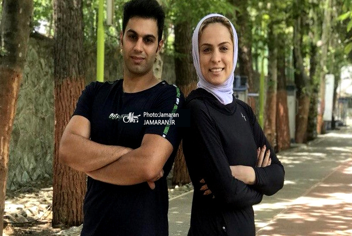 با زن و شوهر شمشیرباز ایران از پیست تا خواستگاری پردردسر! +تصاویر