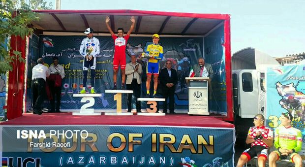 قهرمانی کلاهدوز در مرحله چهارم تور دوچرخه سواری ایران - آذربایجان
