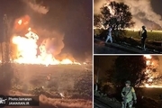 تصاویر/ انفجار خط لوله مکزیک و گرفتاری سارقان سوخت در شعله های آتش