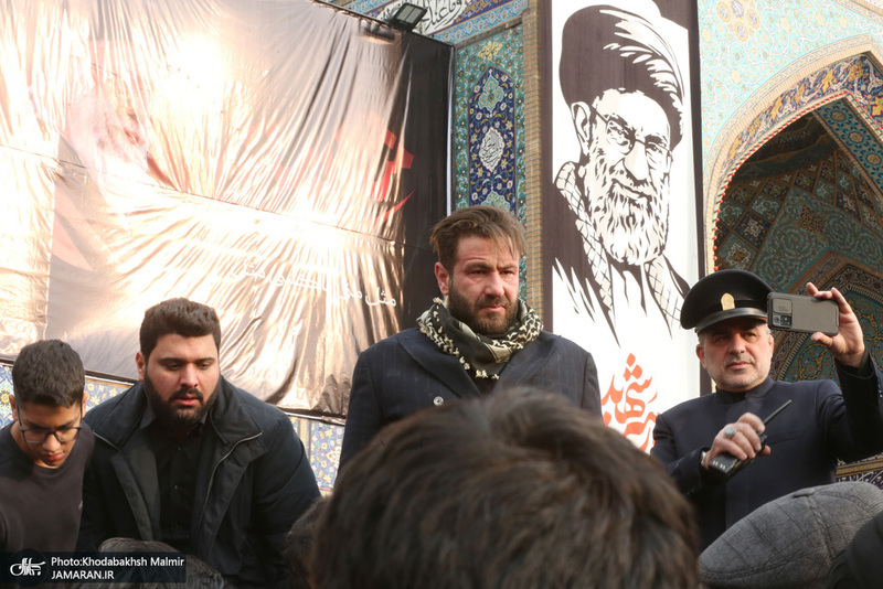 مراسم تشييع شهيد درياسالار علی شمخانی در امام زاده صالح (ع)