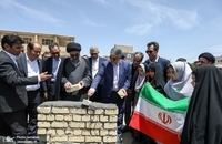 آیین خشت‌گذاری مدرسه امام خمینی(س) خمین
