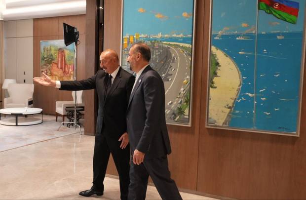 وزیر خارجه ایران با رییس جمهوری آذربایجان دیدار کرد