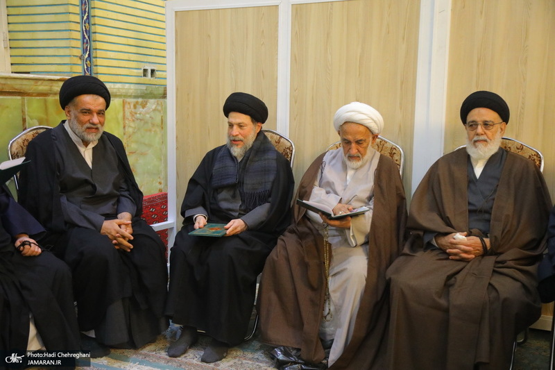 مراسم چهلمین روز درگذشت مرحوم آیت الله سید هادی سیستانی در قم‎