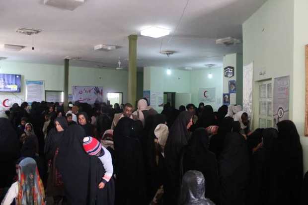 800 نفر در منطقه چاه احمد خاش خدمات درمانی دریافت کردند