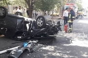 سقوط خودرو از پل توانیز تبریز