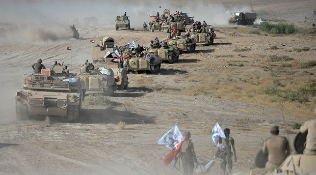 آماده باش کامل الحشد الشعبی در مرزهای عراق با سوریه