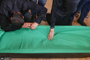 مراسم تشییع و خاکسپاری حاجیه خانم خدیجه خاتمی