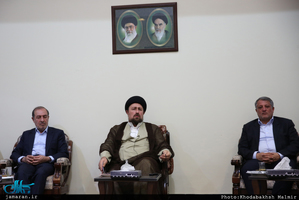 دیدار اعضای شورای اسلامی شهر تهران با سید حسن خمینی 
