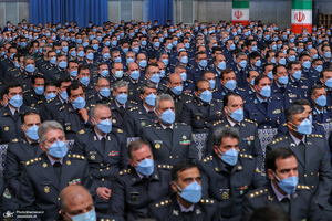 دیدار جمعی از فرماندهان نیروی هوایی و پدافند هوایی ارتش با رهبر معظم انقلاب