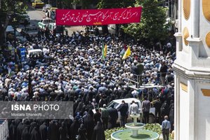 تشییع پیکر مطهر خانواده شهید حمله تروریستی رژیم صهیونیستی در ساری