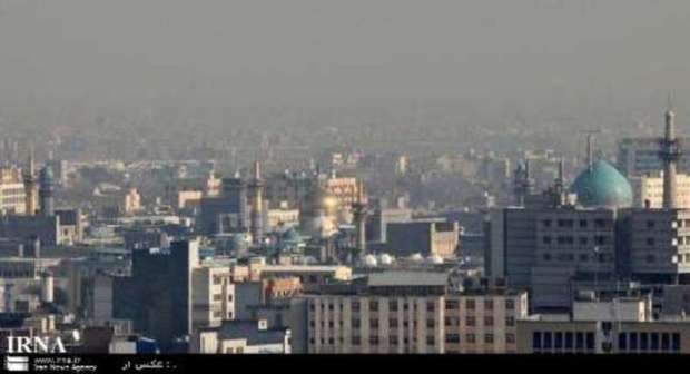کیفیت هوای 6 منطقه مشهد در وضعیت هشدار قرار دارد