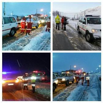امدادرسانی به 2318 حادثه دیده و گرفتار برف در چهارمحال و بختیاری