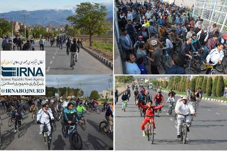 700دوچرخه سوار اسفراینی  برای زندگی سالم و با نشاط و امید رکاب زدند