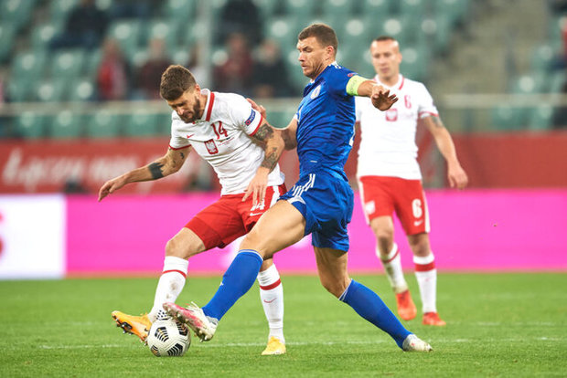 عکس| مصدومیت شدید ادین ژکو از ناحیه صورت