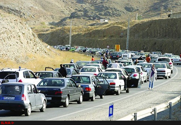 ترافیک نیمه‌سنگین تا سنگین در جاده‌های کوهستانی مازندران