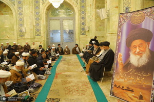 مراسم سومین سالگرد ارتحال آیت الله العظمی علوی گرگانی (ره) در مسجد اعظم قم‎