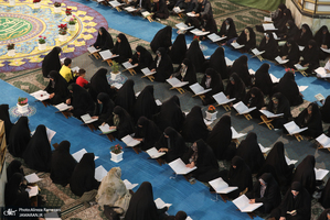 مراسم جزخوانی قرآن کریم در حرم مطهر حضرت عبدالعظیم حسنی(ع)