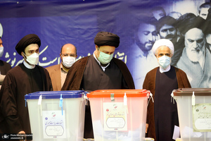 حضور سید حسن خمینی در انتخابات 1400