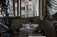 آوار حمله به بیمارستان گاندی تهران (2)