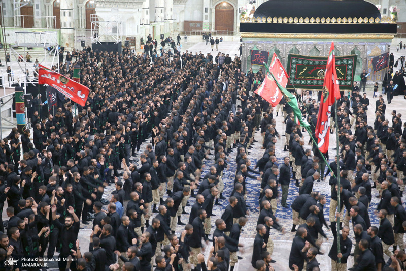 مراسم عزاداری حضرت اباعبدالله الحسین (ع) درحرم مطهر امام خمینی (س)
