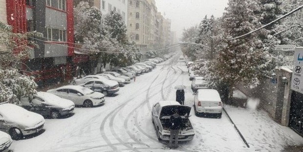 بارش برف ۲۰ سانتیمتری در کوهرنگ