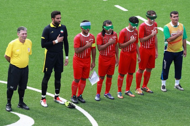 فوتبالیست های نابینای فارس دروازه بلژیک را گلباران کردند