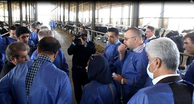 بازدید معاون وزیرخواربار کشاورزی بلاروس ازیک واحد تولیدی در البرز