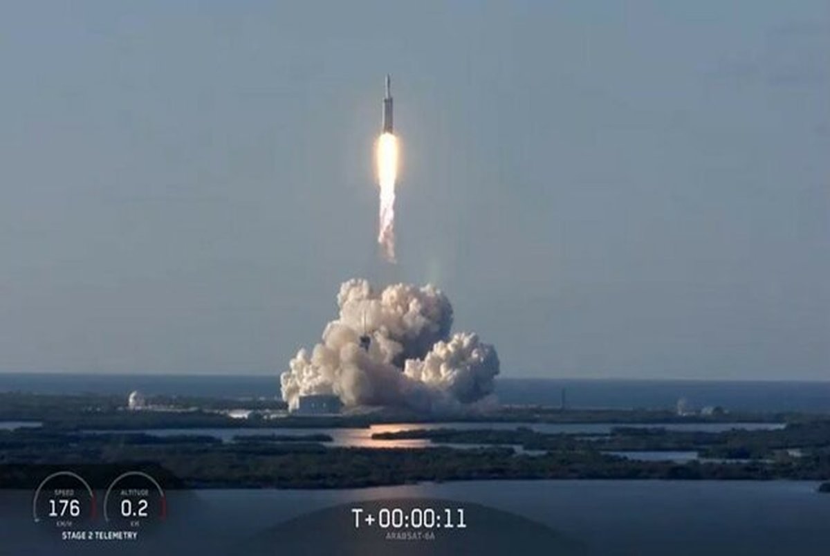 نخستین بازگشت موشک ۳گانه به زمین در تاریخ+ تصاویر
