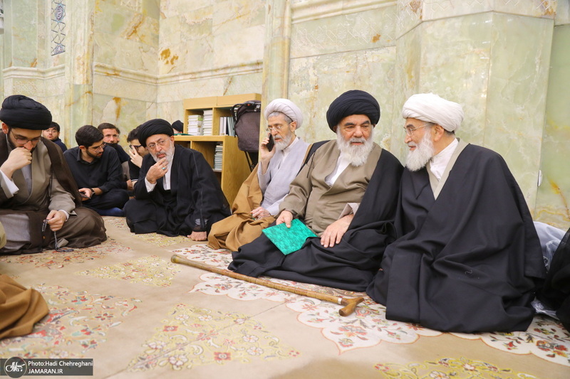 مراسم ترحیم آیت الله نورالله شاه آبادی(ره) در مسجد اعظم قم