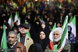 چهل و سومین شب اجتماع پرشور مردم در میدان تجریش