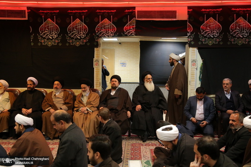 حضور سید حسن خمینی در مدرسه علمیه آیت الله العظمی خوانساری(ره)