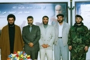 سردار شهید زاهدی در کنار سردار سلیمانی و سید حسن نصرالله + عکس