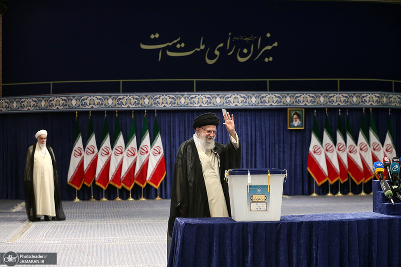 حضور رهبر معظم انقلاب اسلامی در انتخابات ریاست جمهوری چهاردهم