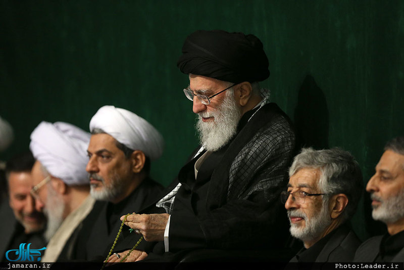 مراسم عزاداری شب تاسوعای حسینی با حضور رهبر معظم انقلاب اسلامی