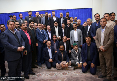 دیدار رئیس و اعضای شورای عالی استان ها با سید حسن خمینی 