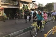 حضور آقای بازیگر در همایش دوچرخه‌سواری تهران+ عکس