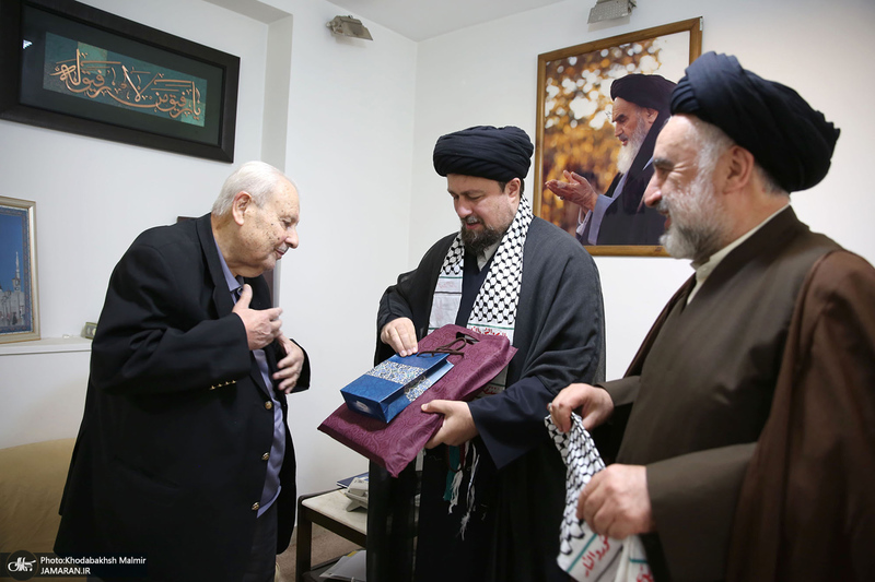 دیدار صلاح زواوی سفیر سابق فلسطین با سید حسن خمینی