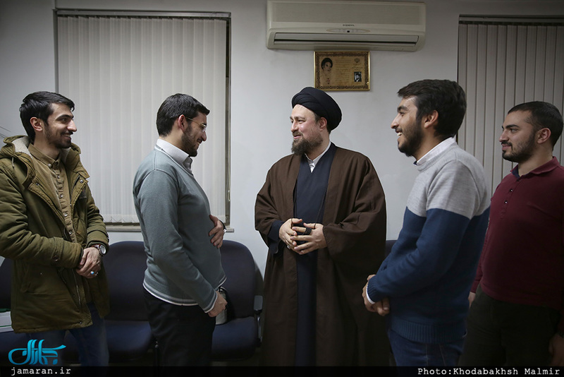 دیدار اعضای شورای مرکزی انجمن اسلامی دانشجویان دانشگاه تهران و علوم پزشکی تهران با سید حسن خمینی