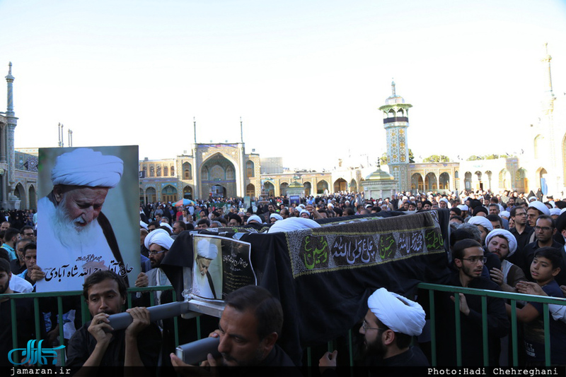 تشییع و خاکسپاری آیت الله روح الله شاه آبادی(ره)
