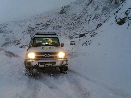 امدادرسانی هلال احمر قزوین به 96 مسافر گرفتار در برف و کولاک