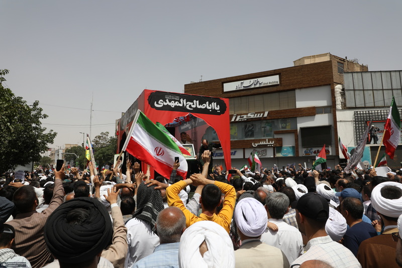 جمعه خشم و نصر و تشییع پنج شهید حمله رژیم صهیونیستی در قم