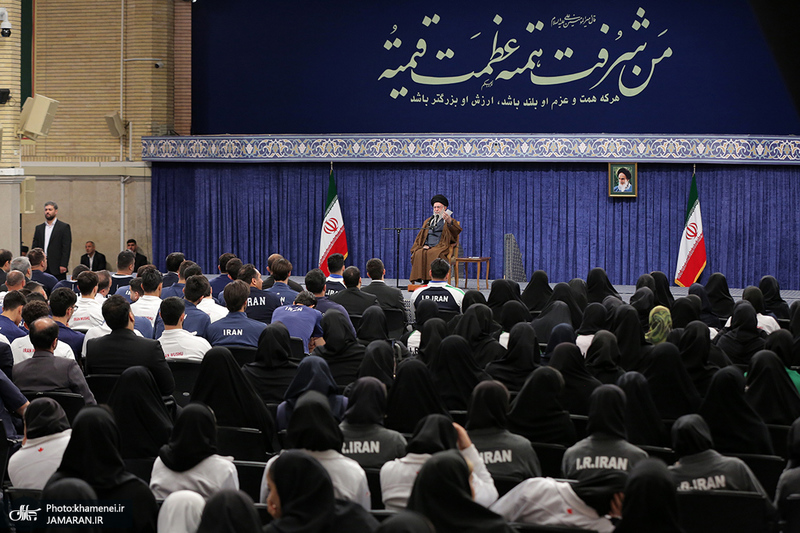 دیدار قهرمانان و مدال‌آوران ورزشی و المپیادهای علمی جهانی با رهبر معظم انقلاب