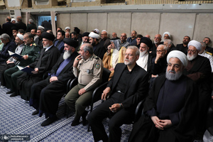 مراسم بزرگداشت رئیس‌جمهور شهید و همراهان گرامی ایشان با حضور رهبر انقلاب