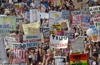 تظاهرات ضدترامپ لندن