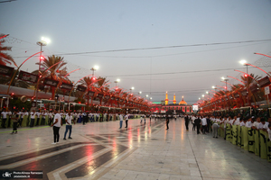 عزاداری قبیله بنی عامر در بین الحرمین در آستانه روز اربعین