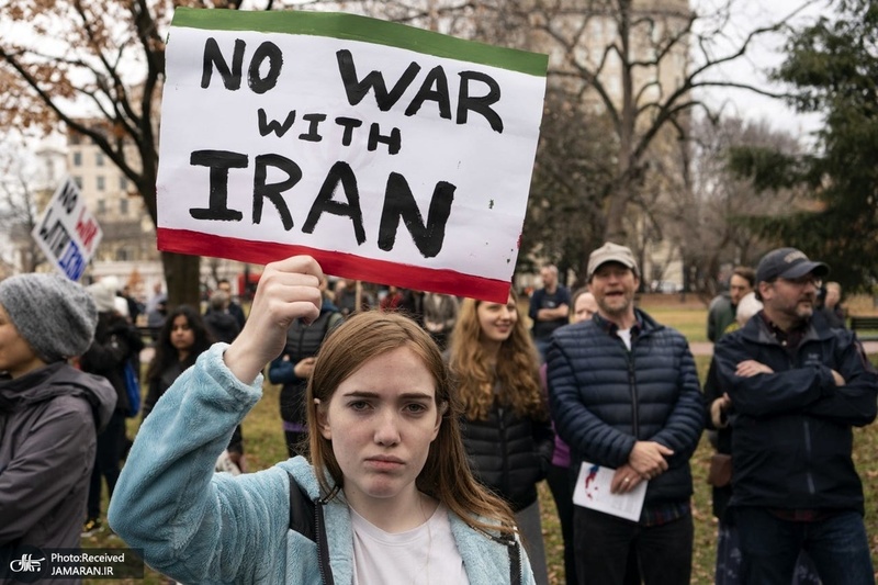 تظاهرات در محکومیت ترور حاج قاسم سلیمانی در شهرهای مختلف آمریکا